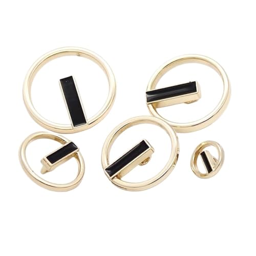 ZHAOYUQI KnöPfe Runde Metallknöpfe for Kleidung, modische Damenblusenknöpfe, 20 mm, handgefertigt, DIY-Nähzubehör, Knöpfe for Hemd Buttons(18mm-10pcs) von ZHAOYUQI