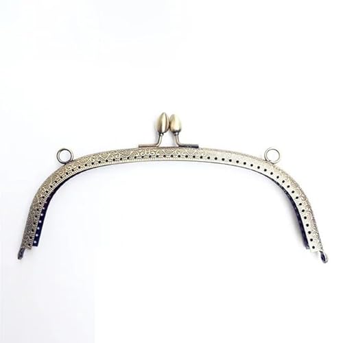 ZHAOYUQI Metall Taschenrahmen 8,5 cm 20 cm Metall Geldbörsen Rahmen Verschluss Verschluss Tasche Griff Bronze for Clutch Hardware Zubehör Metall GeldböRse Rahmen(Copper-20.5cm) von ZHAOYUQI