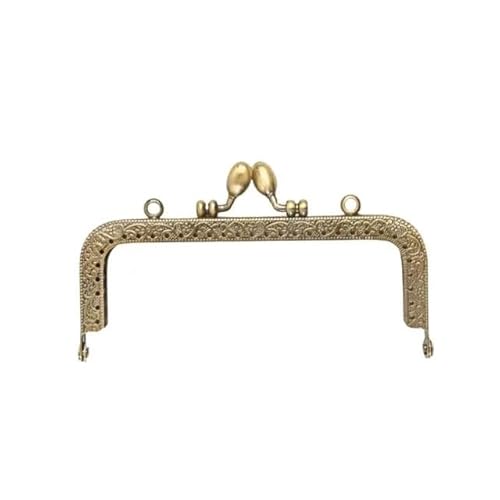 ZHAOYUQI Metall Taschenrahmen Tasche Hardware Geldbörse Rahmen Kuss Verschluss Vintage Metall Tasche Kuss Verschluss Schloss Tasche Verschlüsse DIY Handwerk Metall GeldböRse Rahmen(12.5cm-) von ZHAOYUQI
