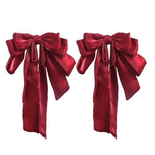 Vorhang-Raffhalter mit Schnallen, elegante große Schleife, Fenster-Vorhanghalter für Hochzeiten, Partys, Zuhause, Schlafzimmer, Dekoration, 2 Stück von ZHAPEG