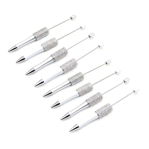 ZHAPEG 8 x Perlen-Kugelschreiber, einziehbarer Kugelschreiber, lustiger Schreibstift, Weihnachtsstrumpffüller für Jungen, Mädchen, Kinder von ZHAPEG