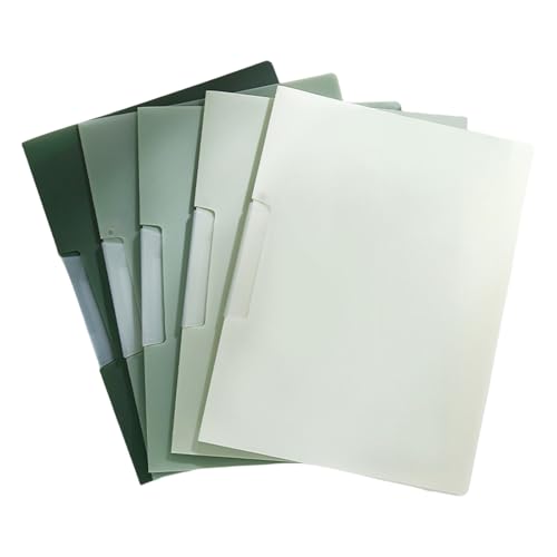 ZHAPEG Dokumentenhüllen mit drehbarer Klemme, Dokumententestpapier, Organizer in Briefgröße, für 30 Blatt für Büro, 5 Stück von ZHAPEG