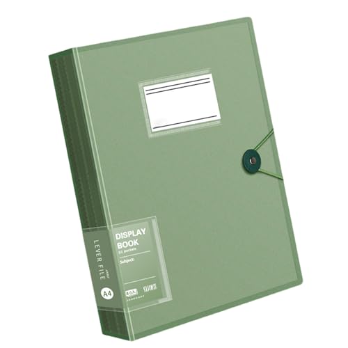 ZHAPEG Dokumentenmappe mit 80 Fächern, Briefgröße, Sichtbuch, Aktenordner, Präsentationsmappen für Büro, Schule von ZHAPEG