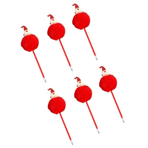 ZHAPEG Kugelschreiber, 6 Stück, Weihnachts-Kugelschreiber, dekorativer Stift, 0,7 mm, Schreibstift, Cartoon-Stift, Schreibwarenstift für Studenten, Lehrer ZHAPEG Kugelschreiber, 6 Stück, Weihnachts-Kugelschreiber, dekorativer Stift, 0,7 mm, Schreibstift, Cartoon-Stift, Schreibwarenstift für Studenten, Lehrer von ZHAPEG