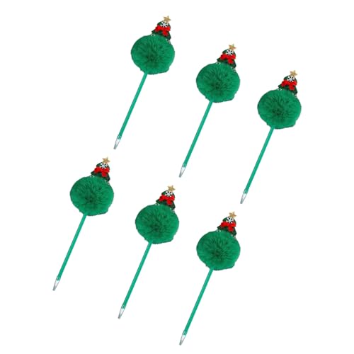 ZHAPEG Kugelschreiber, 6 Stück, Weihnachts-Kugelschreiber, dekorativer Stift, 0,7 mm, Schreibstift, Cartoon-Stift, Schreibwarenstift für Studenten, Lehrer ZHAPEG Kugelschreiber, 6 Stück, Weihnachts-Kugelschreiber, dekorativer Stift, 0,7 mm, Schreibstift, Cartoon-Stift, Schreibwarenstift für Studenten, Lehrer von ZHAPEG