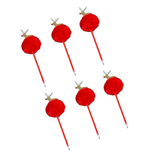 ZHAPEG Kugelschreiber, 6 Stück, Weihnachts-Kugelschreiber, dekorativer Stift, 0,7 mm, Schreibstift, Cartoon-Stift, Schreibwarenstift für Studenten, Lehrer ZHAPEG Kugelschreiber, 6 Stück, Weihnachts-Kugelschreiber, dekorativer Stift, 0,7 mm, Schreibstift, Cartoon-Stift, Schreibwarenstift für Studenten, Lehrer von ZHAPEG