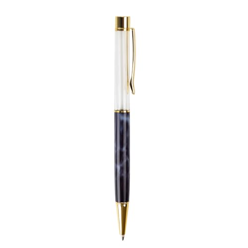 ZHAPEG Kugelschreiber mit Metallstift, Clip, Büro, Signierstift, Drehbewegung, 1,0 mm Spitze, reibungsloses Schreiben, für Frauen und Mädchen, 6 Stück von ZHAPEG