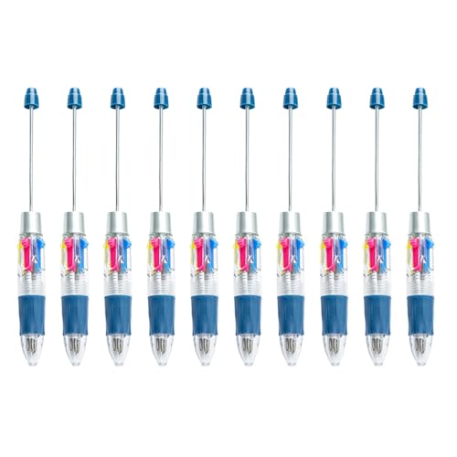 ZHAPEG Mehrfarbiger Kugelschreiber, 4 Farben in 1, Perlenstift, 4 Farben in 1, einziehbarer Kugelschreiber für Schüler und Lehrer, 10 Stück ZHAPEG Mehrfarbiger Kugelschreiber, 4 Farben in 1, Perlenstift, 4 Farben in 1, einziehbarer Kugelschreiber für Schüler und Lehrer, 10 Stück von ZHAPEG