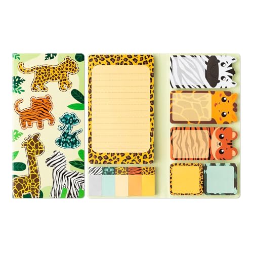 ZHAPEG Notizpapier, 800 Blatt, Haftnotizen, Cartoon-Notizpapier, selbstklebendes Notizpapier, Haftnotizen, Lesezeichen, Lesezeichen, für Büro, Schule von ZHAPEG