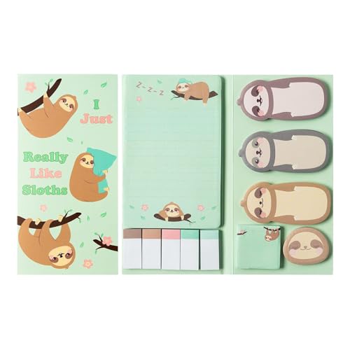 ZHAPEG Notizpapier, 800 Blatt, Haftnotizen, Cartoon-Notizpapier, selbstklebendes Notizpapier, Haftnotizen, Lesezeichen, Lesezeichen, für Büro, Schule von ZHAPEG