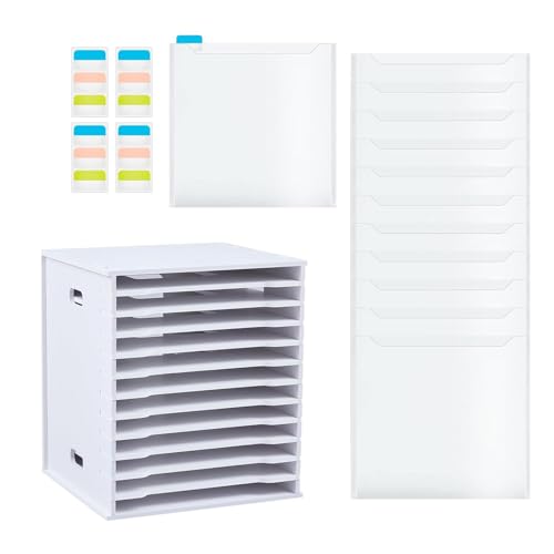 ZHAPEG Scrapbook Papieraufbewahrung, Organizer, verstellbare Papier-Organizer, Aktentasche, Dokumentenhalter, Aktensortierer, Aufbewahrung für Zuhause von ZHAPEG
