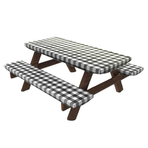 ZHAPEG Wasserdichte Tischdecke, winddicht, elastisch, für Picknicks, Camping, rechteckig, für jedes Wetter von ZHAPEG
