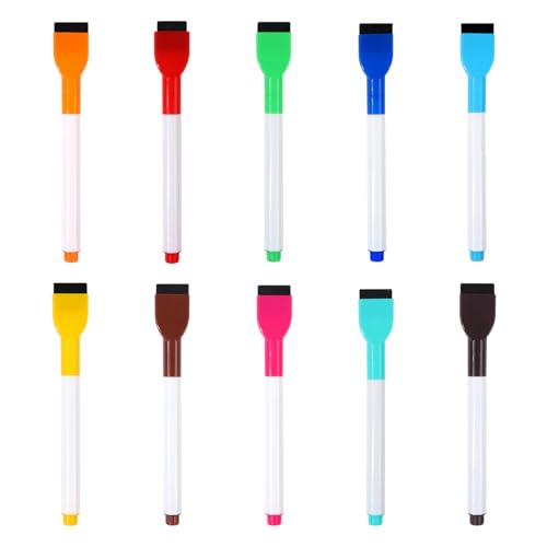 ZHAPEG Whiteboard-Marker in 6/10/12 Farben, Folienstift, trocken abwischbar, mit Radiergummi, schnell trocknende Whiteboard-Stifte, Whiteboard-Marker ZHAPEG Whiteboard-Marker in 6/10/12 Farben, Folienstift, trocken abwischbar, mit Radiergummi, schnell trocknende Whiteboard-Stifte, Whiteboard-Marker von ZHAPEG