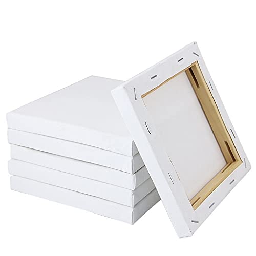 ZHCHAO 10 Stück/Set 15 cm weiß weiß Kunst Boards Mini Künstler gestreckt Künstler Leinwand Kunst Board Öl Acryl Malerei Holz + Baumwolle für Illustration von ZHCHAO