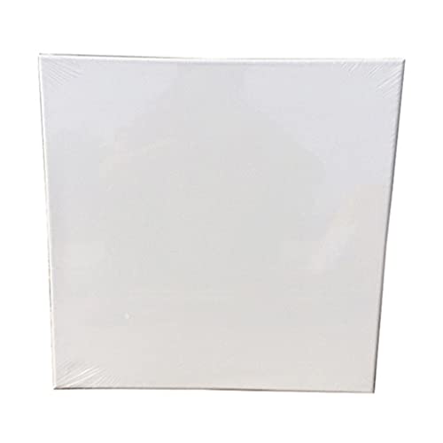 ZHCHAO 15 x 20 cm 18 x 24 cm 20 x 20 cm Quadratisch in Baumwollform aus Holz, Ölmalerei, Leinwand, personalisierbar, gespannte Leinwand (Weiß) (18 x 24 cm) von ZHCHAO