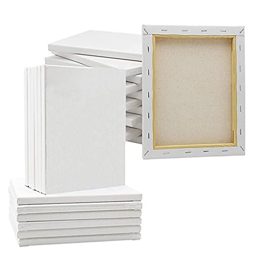 ZHCHAO 2 Stück / Set Holzrahmen aus Baumwolle für Leinwand, Ölgemälde, professionelle Künstlerleinwand, gerahmt für Acrylfarbe mit Grundierungsöl (15 x 20 cm, 2 Stück) von ZHCHAO