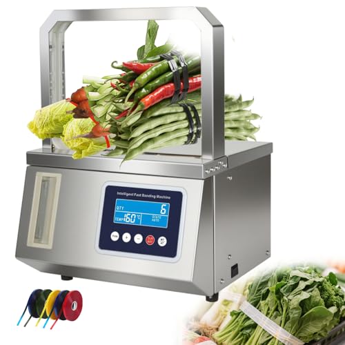 ZHDANB Gemüse-Umreifungsmaschine,einstellbare Spannung, 220 V/110 V, Edelstahl,automatische OPP-bandumreifungsmaschinefür Agrarverpackungen, Großküchen, Frischwarenbündelung 110V60Hz ZHDANB Gemüse-Umreifungsmaschine,einstellbare Spannung, 220 V/110 V, Edelstahl,automatische OPP-bandumreifungsmaschinefür Agrarverpackungen, Großküchen, Frischwarenbündelung 110V60Hz von ZHDANB