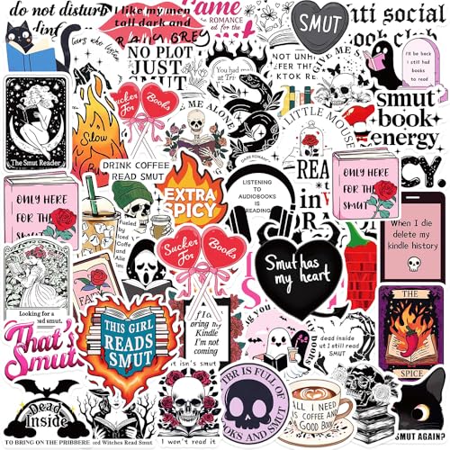 ZHEN DEKO 50 Stück Sticker Aesthetic Wasserfeste Aufkleber Smutty Aufkleber Wasserdicht Vinyl Stickers Vinyl Sticker set für Wasserflaschen Scrapbooking Tagebuch Laptop(Trendy Sticker) von ZHEN DEKO
