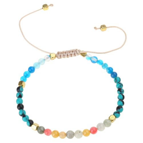 ZHENGCI Chakren-Perlenarmband, Naturstein, geflochtenes Seil, Heilung, Balance-Armband, Armreifen mit 2 mm Perlen, Handkette für Frauen ZHENGCI Chakren-Perlenarmband, Naturstein, geflochtenes Seil, Heilung, Balance-Armband, Armreifen mit 2 mm Perlen, Handkette für Frauen von ZHENGCI