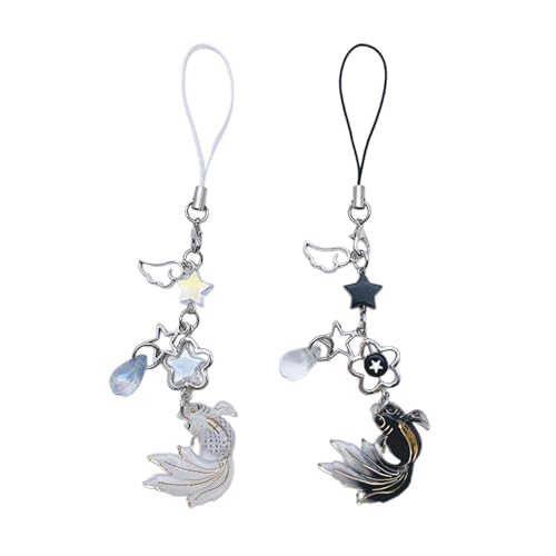 ZHENGCI Handykette, Fischstern, Handyband, bunte Handykette, handgefertigt, abnehmbar, Schlüsselband, Schlüsselanhänger, für Geldbörsen, Taschen ZHENGCI Handykette, Fischstern, Handyband, bunte Handykette, handgefertigt, abnehmbar, Schlüsselband, Schlüsselanhänger, für Geldbörsen, Taschen von ZHENGCI