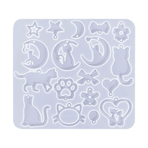 ZHENGCI Silikonform für Ohrringe, Tier-Serie, Kristall-Ohrring-Anhänger, Katze, Schlüsselanhänger, Epoxidharz, Schmuckherstellung ZHENGCI Silikonform für Ohrringe, Tier-Serie, Kristall-Ohrring-Anhänger, Katze, Schlüsselanhänger, Epoxidharz, Schmuckherstellung von ZHENGCI