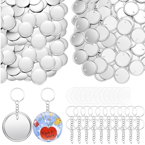 100 Stück 58 mm Knopfabzeichen und 100 Stück Schlüsselanhänger mit Kette Handwerk Schlüsselanhänger Button Badge Set Schlüsselanhänger Dekoration Zubehör 100 Stück 58 mm Knopfabzeichen und 100 Stück Schlüsselanhänger mit Kette Handwerk Schlüsselanhänger Button Badge Set Schlüsselanhänger Dekoration Zubehör von ZHENNB