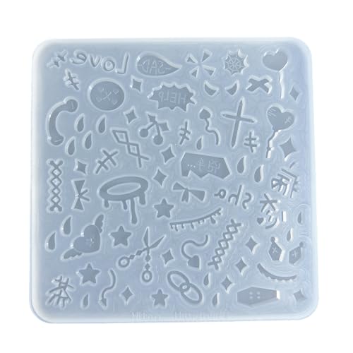 Epoxidharz-Gussform, Kleinteile, Silikonform, Anhänger, Schmuck, Schlüsselanhänger, Dekoration, Basteln von ZHENNB