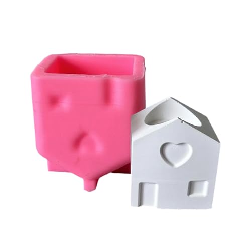 Praktische Robuste Silikonhandwerksform Haus Accessoire Für Haus Kerzenhalter Easy Release Daily Decoration House Schimmel von ZHENNB