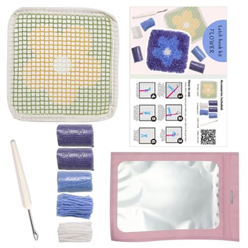 ZHENNB Knüpfhaken-Set, Untersetzer, Strickset, handgefertigte Untersetzer, Bastelset, Verriegelungshaken-Untersetzer-Set für Anfänger, Erwachsene ZHENNB Knüpfhaken-Set, Untersetzer, Strickset, handgefertigte Untersetzer, Bastelset, Verriegelungshaken-Untersetzer-Set für Anfänger, Erwachsene von ZHENNB