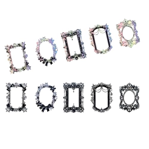 10 Blätter Border Sticker Scrapbook Sticker Dekorative Kristallmuseumsreihe Für Journaling Journal Decorative Crystal Museums Serien von ZHGFXIN