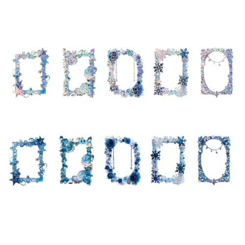 10 Blätter Border Sticker Scrapbook Sticker Dekorative Kristallmuseumsreihe Für Journaling Journal Decorative Crystal Museums Serien von ZHGFXIN