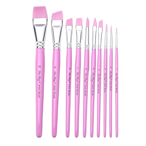 10pcs Künstler Pinsel Pinsel Aquarellpinsel Für Öl Acryl Aquarell Gouache Malmalerei Nylon Borstenborste Set Mit Gehäuse 10pcs Künstler Pinsel Pinsel Aquarellpinsel Für Öl Acryl Aquarell Gouache Malmalerei Nylon Borstenborste Set Mit Gehäuse von ZHGFXIN