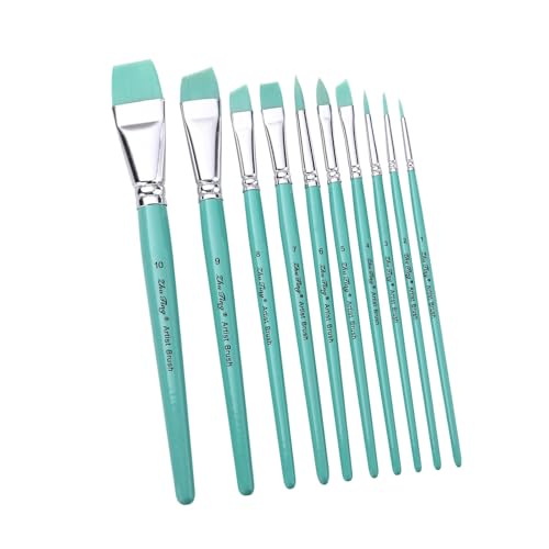 10pcs Künstler Pinsel Pinsel Aquarellpinsel Für Öl Acryl Aquarell Gouache Malmalerei Nylon Borstenborste Set Mit Gehäuse 10pcs Künstler Pinsel Pinsel Aquarellpinsel Für Öl Acryl Aquarell Gouache Malmalerei Nylon Borstenborste Set Mit Gehäuse von ZHGFXIN