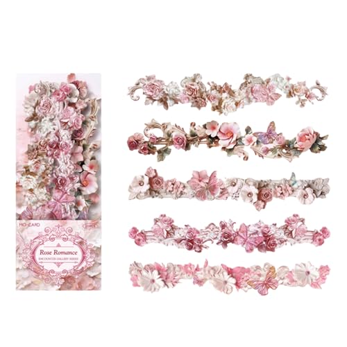 10pieces Flower Border Aufkleber Scrapbooking Dekoration Für Scrapbooking Planer Journal Fotorahmen Kartenhandwerk Machen von ZHGFXIN