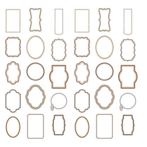 30x Bilderrahmen Vintage Scrapbook Frames Hollow Out Fotorahmen Scrapbooking Lieferungen Für Basteldekoration von ZHGFXIN