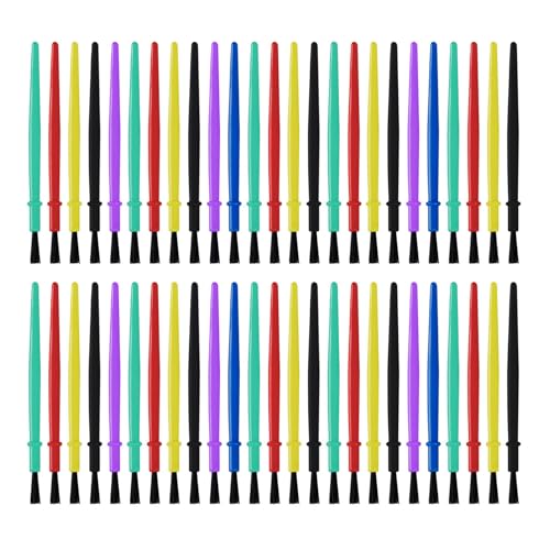 50 PCs Kleine Nylon Haarkunst Pinsel Aquarellmalerei Werkzeuge Für Detaillierte Kunstwerke Und Handwerksmittel Nylon Haarmalerei Pinsel Pinselkünstler Farbe von ZHGFXIN