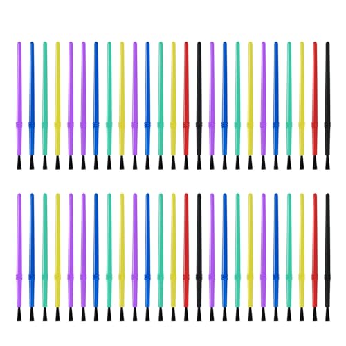 50 PCs Kleine Nylon Haarkunst Pinsel Aquarellmalerei Werkzeuge Für Detaillierte Kunstwerke Und Handwerksmittel Nylon Haarmalerei Pinsel Pinselkünstler Farbe von ZHGFXIN