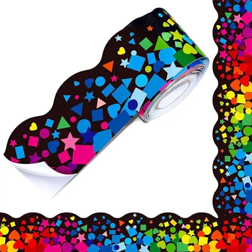 59ft Bulletin Board Decors Grenze Bunte Klassenzimmerpapier Für Kleber Bulletin Aufkleber von ZHGFXIN