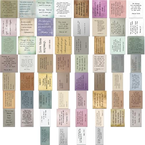 60pcs Bibelverse Aufkleber Motivations Ästhetik Für Scrapbook Journal Phone Case Laptop Wasserflasche Bibel Zitat Aufkleber von ZHGFXIN