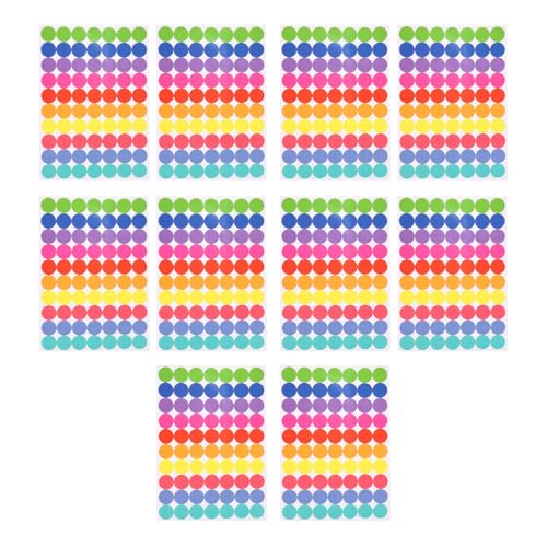700pcs Farbenfroher Aufkleber 19mm Runde Klebstoff Label Dekorative Für Scrapbooking Fotoalbum Planer Verpackung Spaß Und Einzigartig von ZHGFXIN