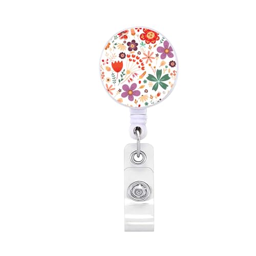 Blumenmuster Abzeichenhalter Renner Abzeichenhalter Mit Metallclip ABS Schlüsselbund Zubehör Für Karten Taste Einziehbarer Schlüsselbund Für Transitkarten Blumenmuster Abzeichenhalter Renner Abzeichenhalter Mit Metallclip ABS Schlüsselbund Zubehör Für Karten Taste Einziehbarer Schlüsselbund Für Transitkarten von ZHGFXIN
