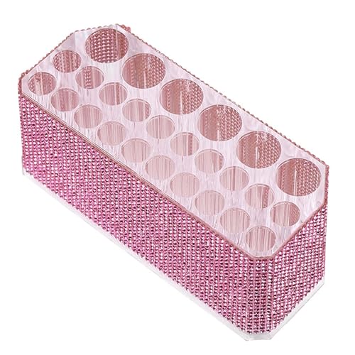 ZHGFXIN 26 Loch Make Up Pinsel Organizer Strasssteine Acrylkosmetische Pinselständer Für Kosmetikwerkzeugstifte Lackierer Professional Make Up Werkzeug Organizer von ZHGFXIN