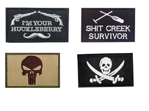 ZHHSUNY 4 Stück DIY Stickerei Patch geeignet zum Dekorieren von taktischer Kleidung, Rucksack, Baseballkappe, Uniform, Weste für Hunde, Geschirr (Patch Stickerei 5) von ZHHSUNY