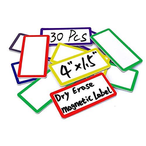 Burst Schilder für Kühlschrank 30-pcs Dry Erase Labels - 1.5" X 4" von ZHIDIAN