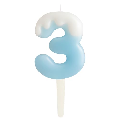 Eis Blau 3.Geburtstag Kerzen, Creme Zahlen 3.Geburtstag Party Dekoration, Geburtstag Kuchen Topper, Happy 3. Geburtstag Kuchen Kerzen für Geburtstag Party Hochzeit Jubiläum Feier Zubehör Eis Blau 3.Geburtstag Kerzen, Creme Zahlen 3.Geburtstag Party Dekoration, Geburtstag Kuchen Topper, Happy 3. Geburtstag Kuchen Kerzen für Geburtstag Party Hochzeit Jubiläum Feier Zubehör von ZHIHUI