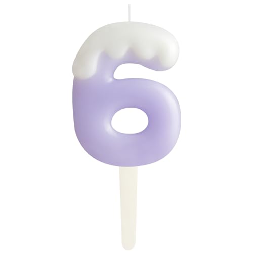 Eis Lila; 6.Geburtstag Kerzen, Creme Zahlen 6.Geburtstag Party Dekoration, Geburtstag Kuchen Topper, Happy 6. Geburtstag Kuchen Kerzen für Geburtstag Party Hochzeit Jubiläum Feier Zubehör Eis Lila; 6.Geburtstag Kerzen, Creme Zahlen 6.Geburtstag Party Dekoration, Geburtstag Kuchen Topper, Happy 6. Geburtstag Kuchen Kerzen für Geburtstag Party Hochzeit Jubiläum Feier Zubehör von ZHIHUI