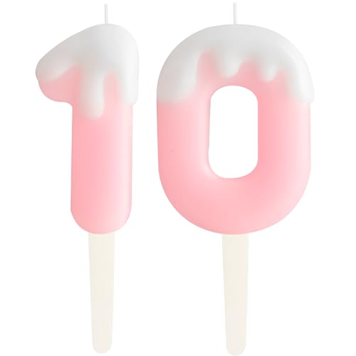 Eis Rosa 10.Geburtstag Kerzen, Creme Zahlen 10.Geburtstag Party Dekoration, Geburtstag Kuchen Topper, Happy 10. Geburtstag Kuchen Kerzen für Geburtstag Party Hochzeit Jubiläum Feier Zubehör Eis Rosa 10.Geburtstag Kerzen, Creme Zahlen 10.Geburtstag Party Dekoration, Geburtstag Kuchen Topper, Happy 10. Geburtstag Kuchen Kerzen für Geburtstag Party Hochzeit Jubiläum Feier Zubehör von ZHIHUI