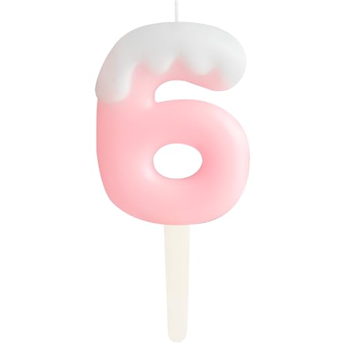 Eis Rosa 6.Geburtstag Kerzen, Creme Zahlen 6.Geburtstag Party Dekoration, Geburtstag Kuchen Topper, Happy 6. Geburtstag Kuchen Kerzen für Geburtstag Party Hochzeit Jubiläum Feier Zubehör Eis Rosa 6.Geburtstag Kerzen, Creme Zahlen 6.Geburtstag Party Dekoration, Geburtstag Kuchen Topper, Happy 6. Geburtstag Kuchen Kerzen für Geburtstag Party Hochzeit Jubiläum Feier Zubehör von ZHIHUI