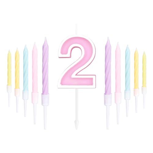 ZHIHUI 11 Stück Zahlen-Geburtstagskerzen, Macaron-Süßigkeiten-Farbzahlen, Party-Dekoration, 2. 3D-Zahlenkerzen, niedliche Happy Birthday-Kuchenkerzen für Geburtstagsparty, Hochzeit, Jahrestag, Feier ZHIHUI 11 Stück Zahlen-Geburtstagskerzen, Macaron-Süßigkeiten-Farbzahlen, Party-Dekoration, 2. 3D-Zahlenkerzen, niedliche Happy Birthday-Kuchenkerzen für Geburtstagsparty, Hochzeit, Jahrestag, Feier von ZHIHUI