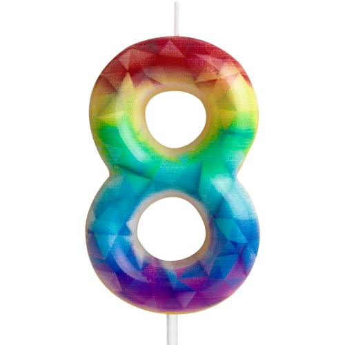 ZHIHUI Geburtstagskerzen, bunte 3D-Zahlen, Party-Dekoration, niedliche, glänzende Zahlenkerze, Geburtstagskuchenaufsatz für Kinder, Jungen, Mädchen, Geburtstag, Dusche, Kuchen, Party-Dekoration, ZHIHUI Geburtstagskerzen, bunte 3D-Zahlen, Party-Dekoration, niedliche, glänzende Zahlenkerze, Geburtstagskuchenaufsatz für Kinder, Jungen, Mädchen, Geburtstag, Dusche, Kuchen, Party-Dekoration, von ZHIHUI